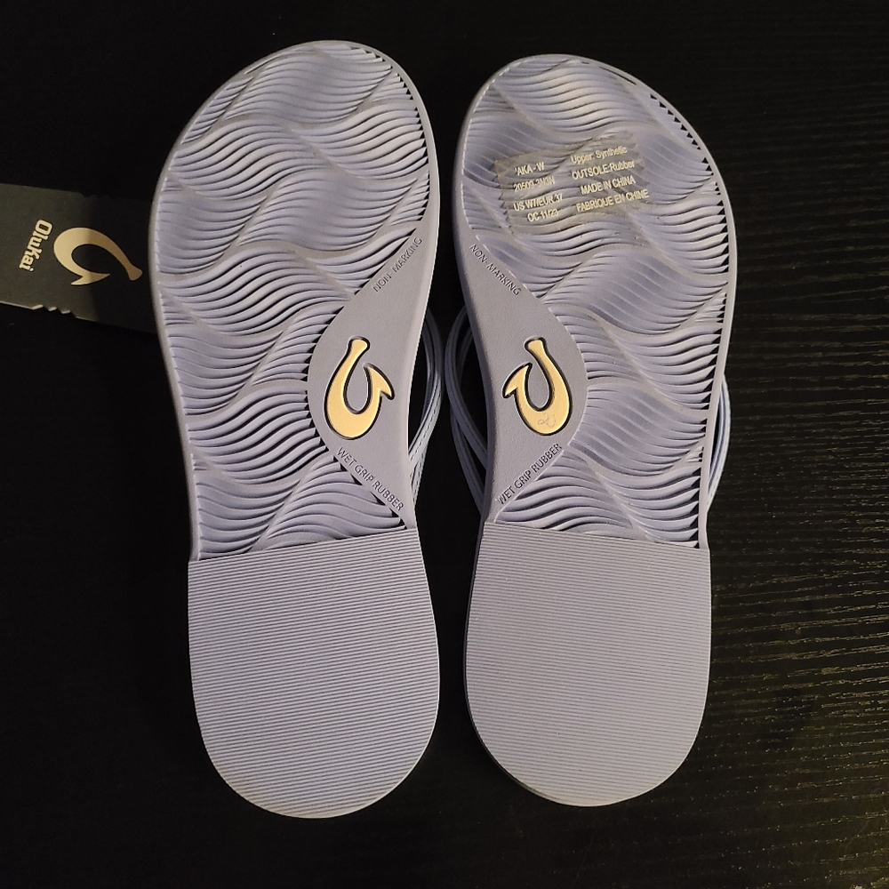 NWT OluKai AKA Sandals Cloud Blue Size 7 - Picture 6 of 9